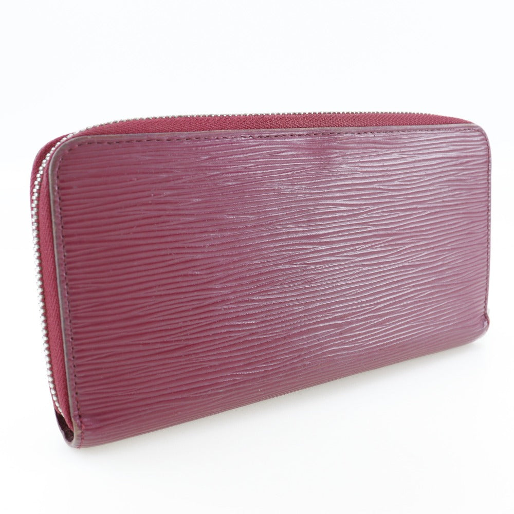 Louis Vuitton Long Purse Epi Zippy Leather Red Wallet Case