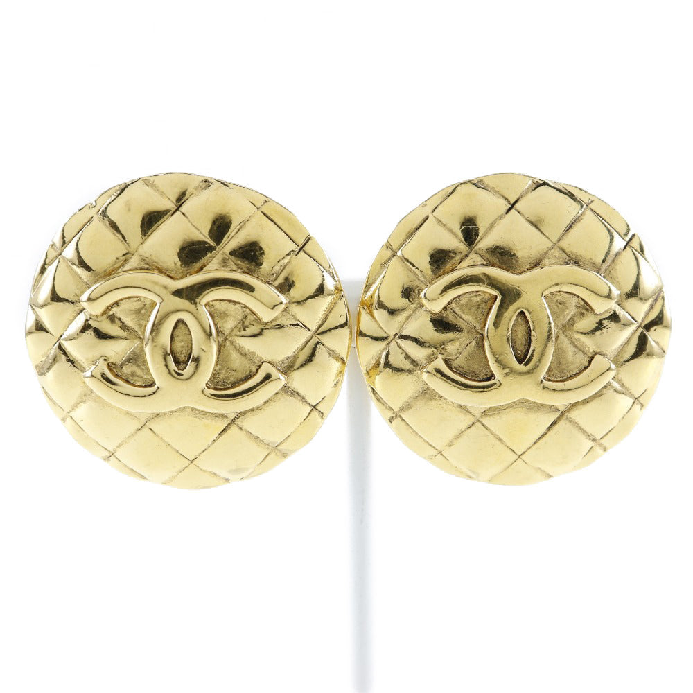 Chanel Coco Mark Earrings Gold Plated
