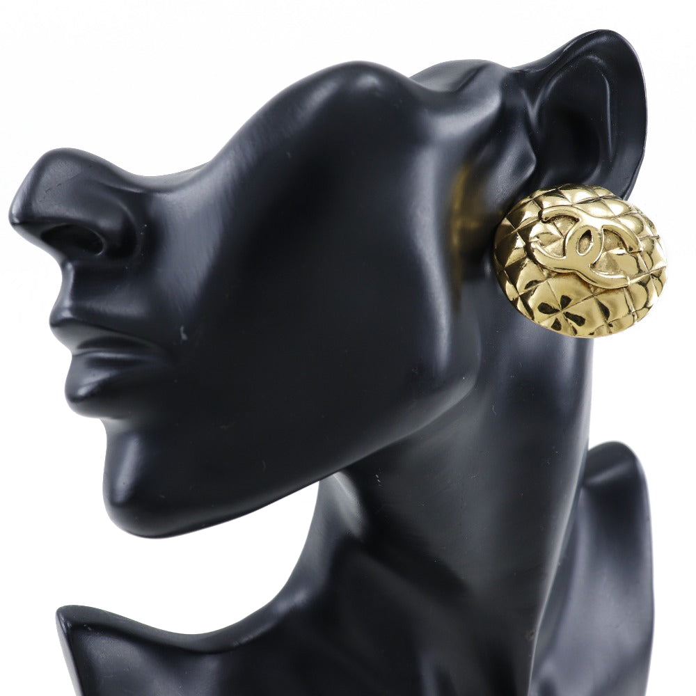 Chanel Coco Mark Earrings Gold Plated