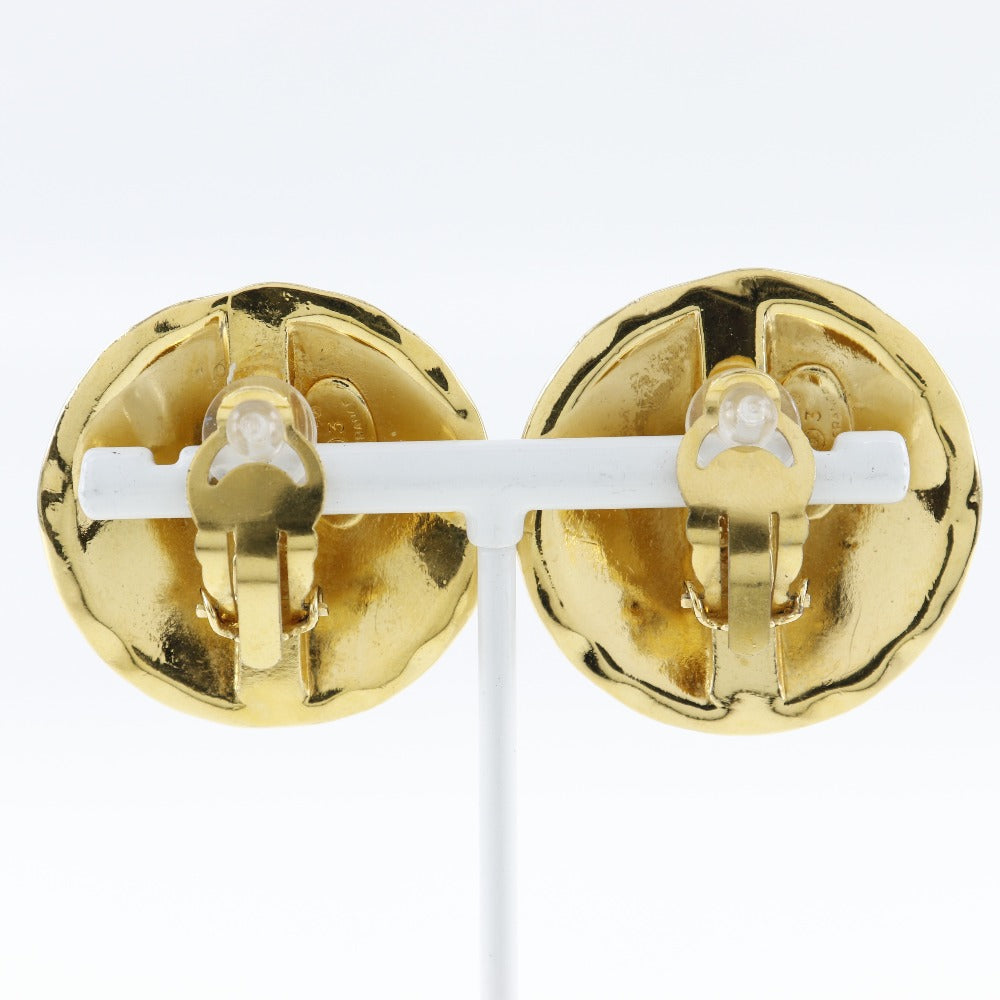 Chanel Coco Mark Earrings Gold Plated