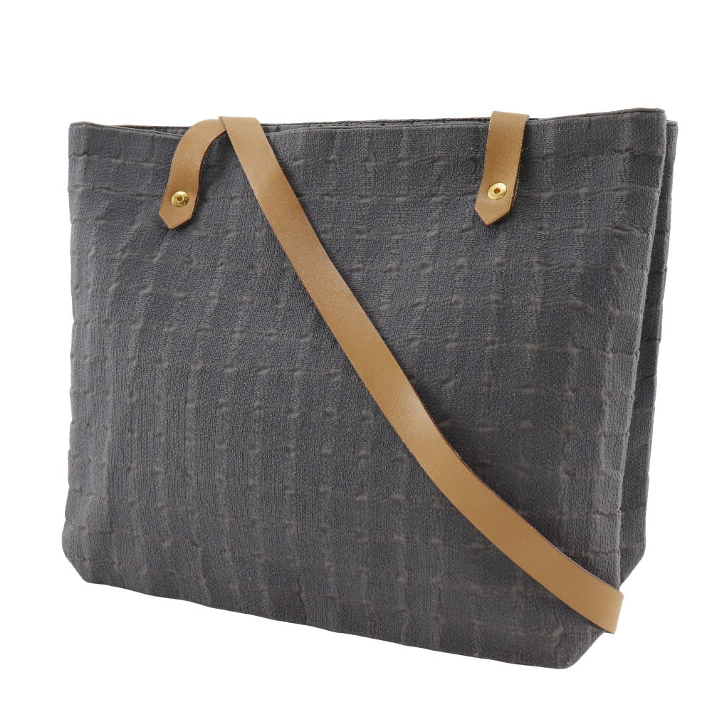 Hermes Shoulder Bag Long Shoulder Amedaba Cava De Poche Canvas Gray