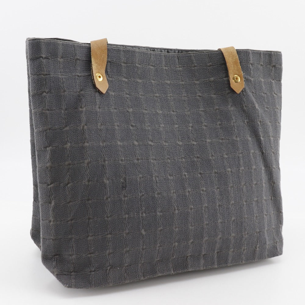 Hermes Shoulder Bag Long Shoulder Amedaba Cava De Poche Canvas Gray