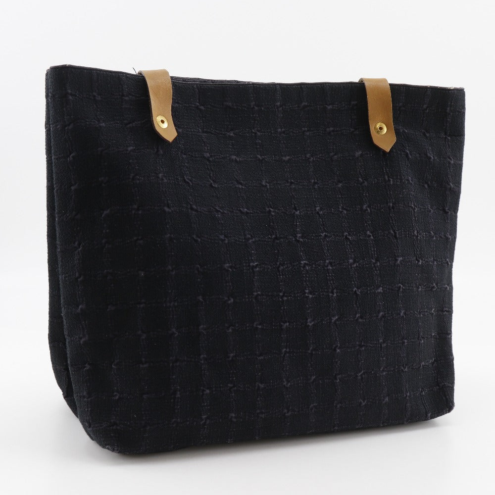 Hermes Shoulder Bag Long Shoulder Amedaba Cava De Poche Canvas Black