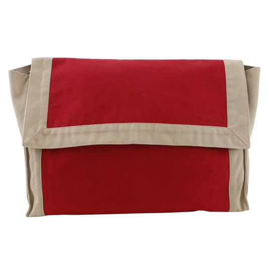 Hermes Clutch Bag Cotton In Bag Tapidocel Red
