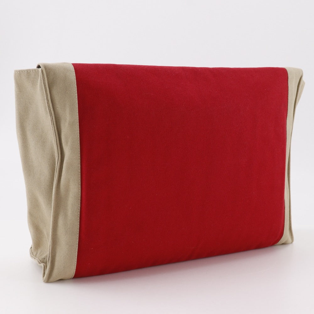 Hermes Clutch Bag Cotton In Bag Tapidocel Red