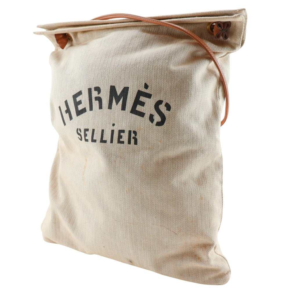 Shoulder Bag Alain Gm Women Canvas Beige