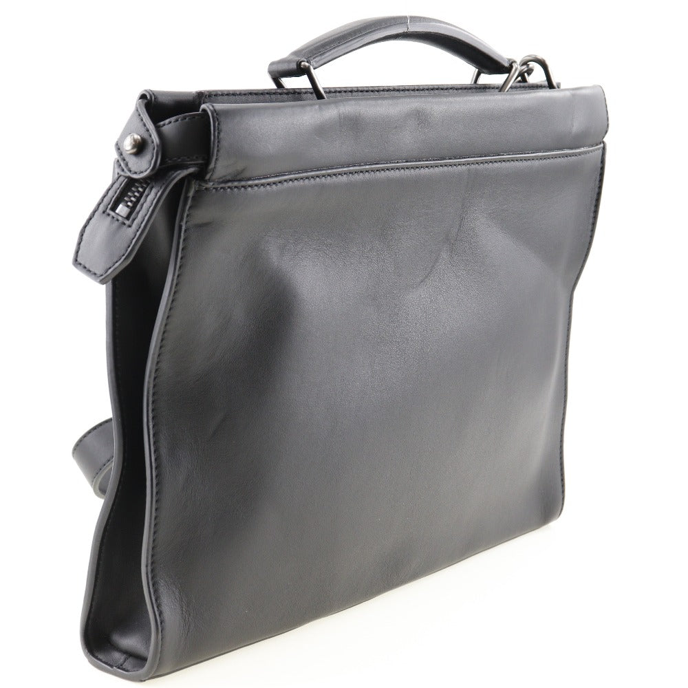 Fendi Business Bag Calfskin 2Wayshoulder Ceria Peekaboo Mens Black Shoulder Bag