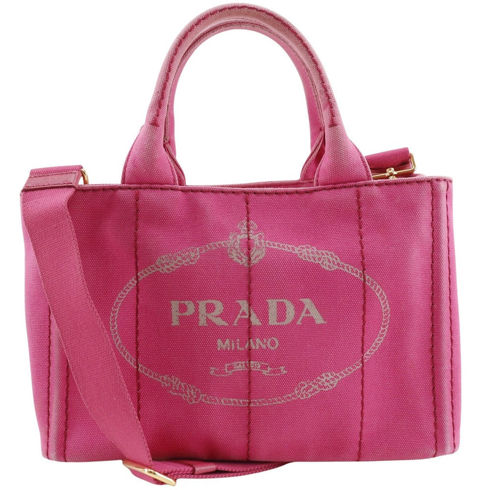 Prada Canapa 2Way Bag Canvas Travel Bag 2Way Bag 8