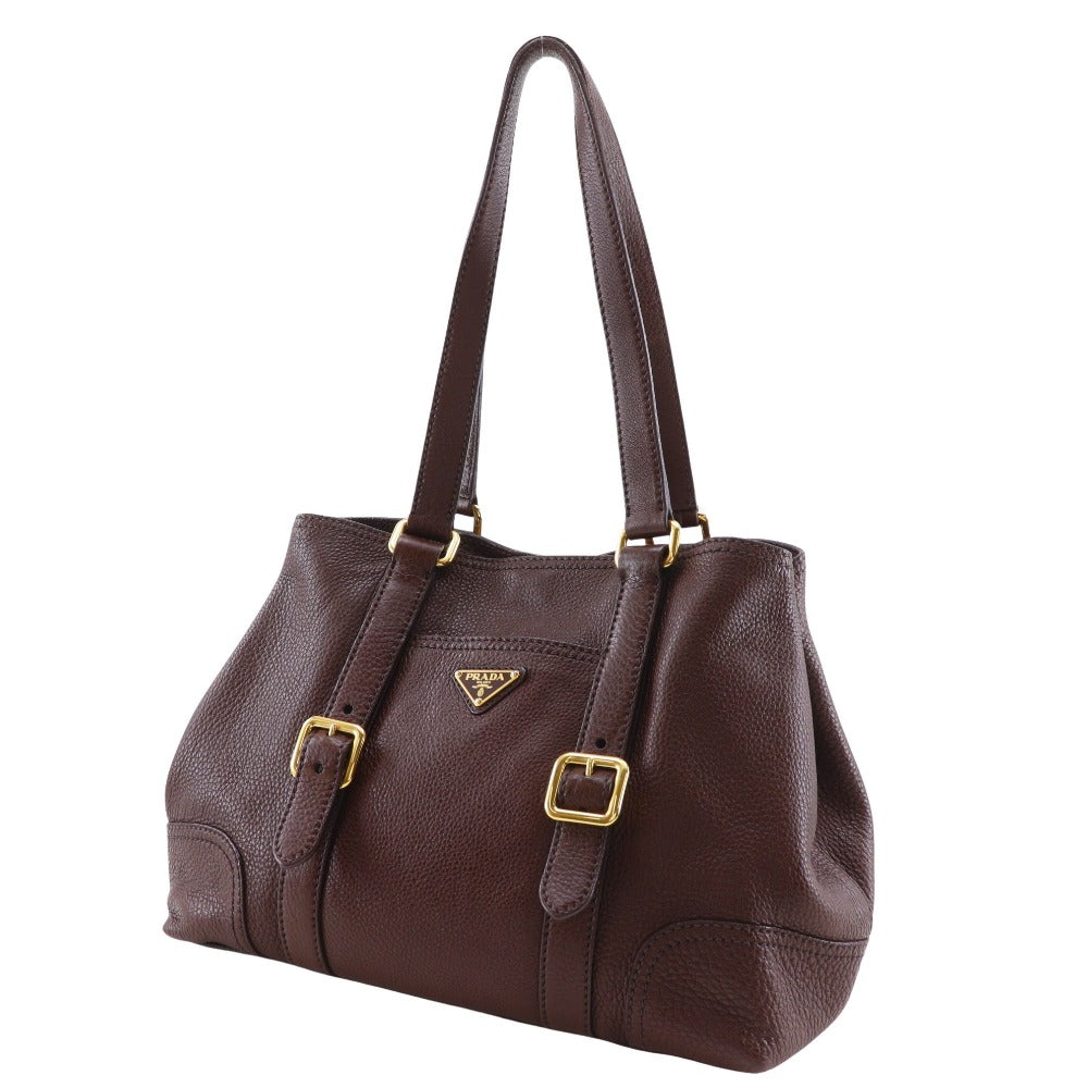 Prada Daino Calf 2Way Tote Bag Vitello