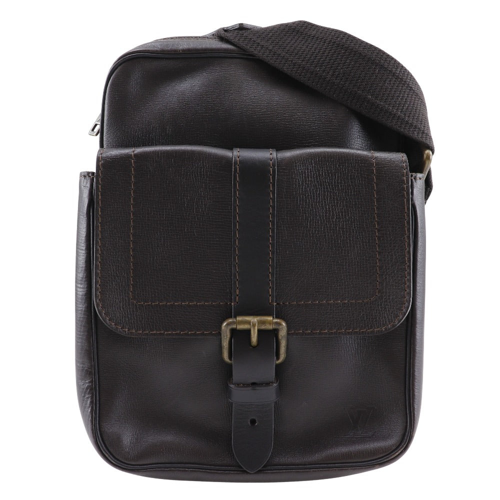 Louis Vuitton M92534 Utah Irokuwa Leather Brown Shoulder Bag