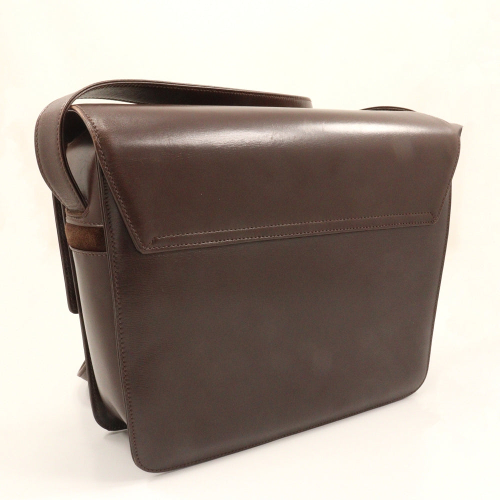 Gucci 001.109. Old Suede Calfskin Brown Shoulder Bag