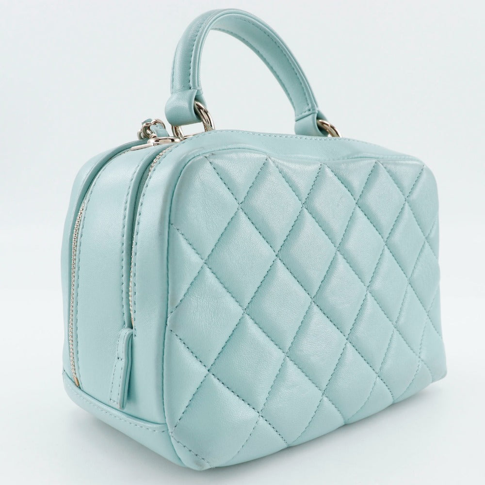 Chanel Calfskin light 2WAYShoulder Matrasse Trendy COCO Blue Shoulder Bag