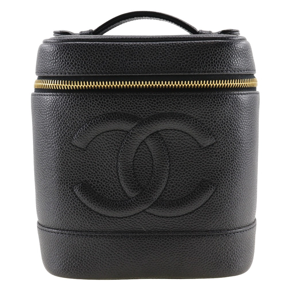 Chanel Caviar skin Vanity Black Handbag 3