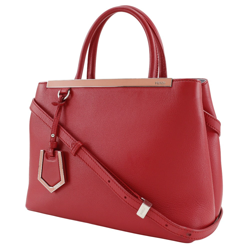 Fendi Handbag 8Bh253 Calfskin 2Wayshoulder Petite To Jules Women Red Shoulder Bag