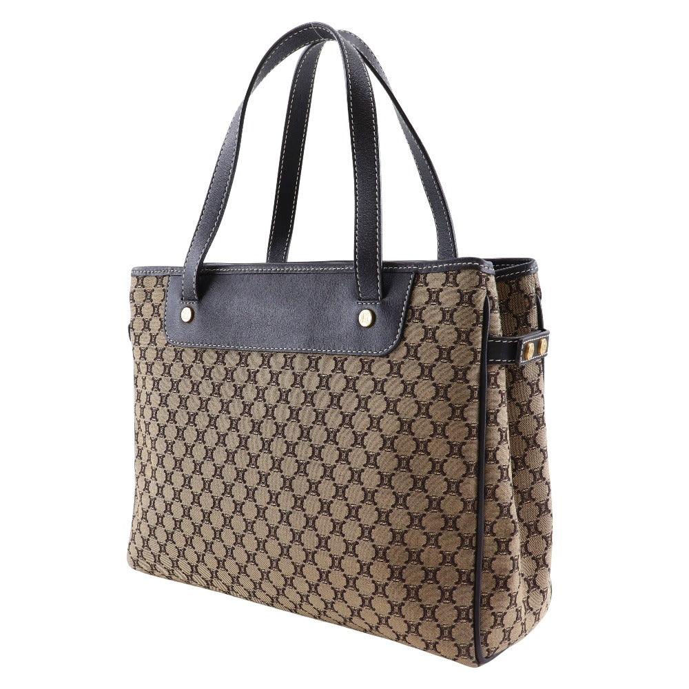 Calfskin Macadam Women Canvas Brown Travel Bag
