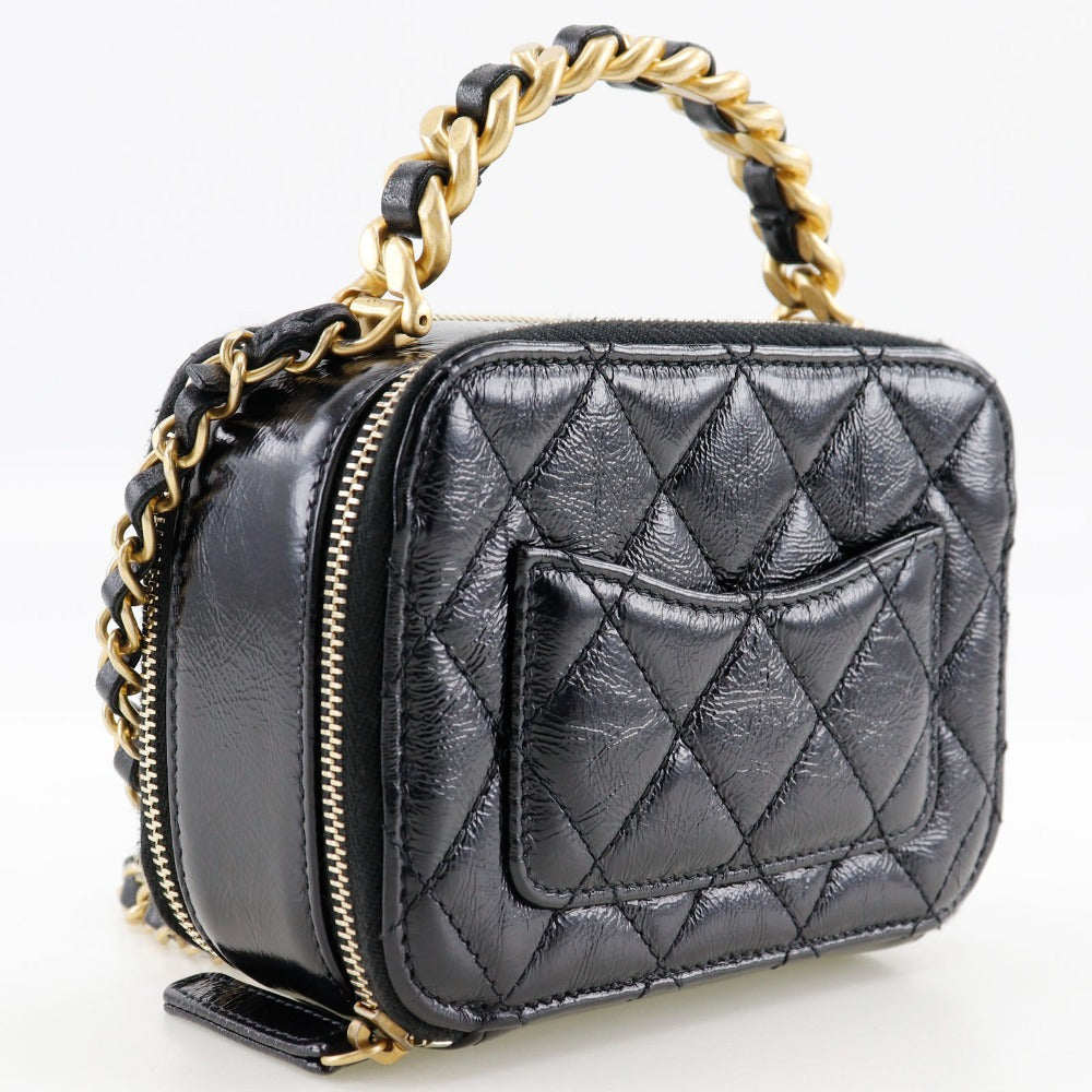 Chanel lambskin 2WAYShoulder Matrasse Black Shoulder Bag