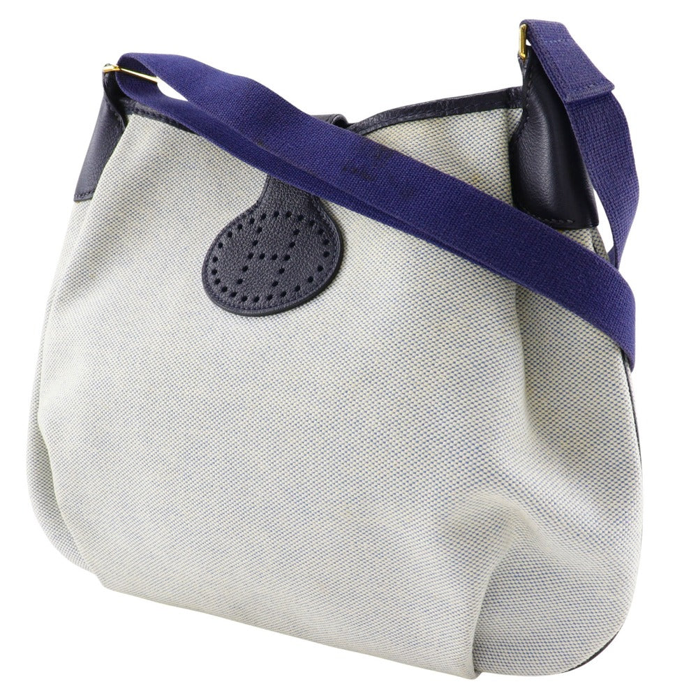 Hermes Shoulder Bag Tower Ash Rodeo Women Gray Navy
