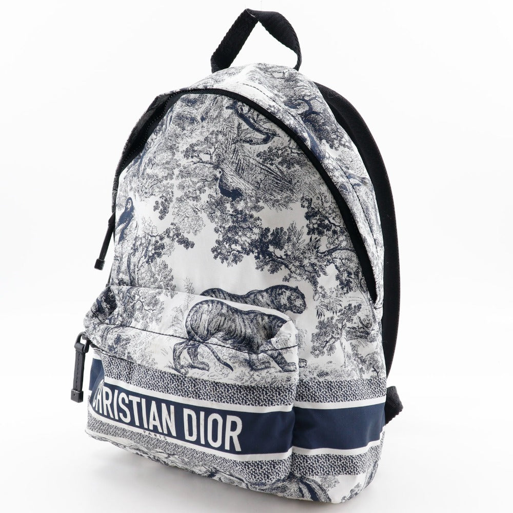 Dior Christian Backpack Toile De Jouy Small Backpack Nylon Black
