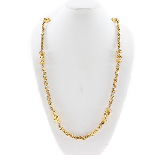 Chanel Long Necklace Gold Plated