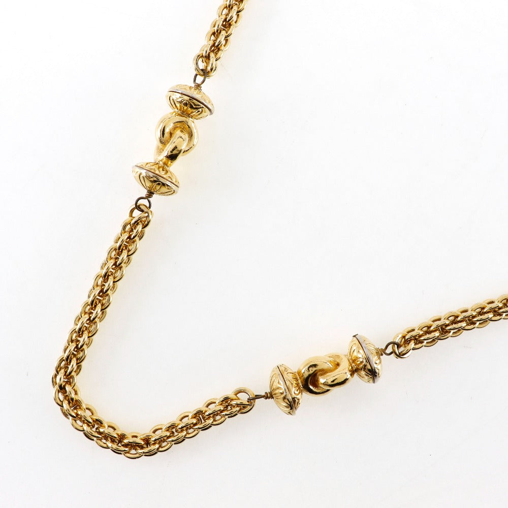 Chanel Long Necklace Gold Plated