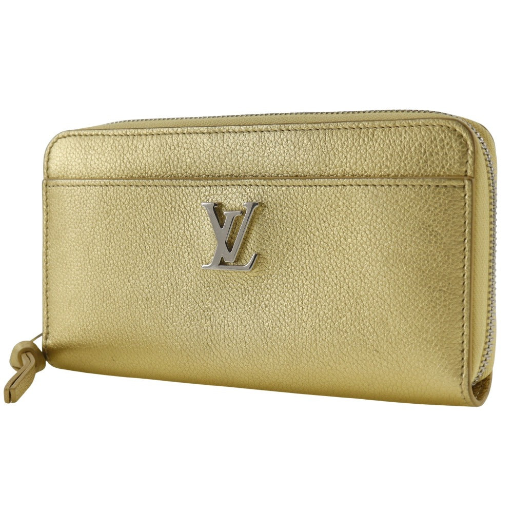Louis Vuitton Long Purse M69058 Grain Japan Leather Calfskin Gold Wallet Case
