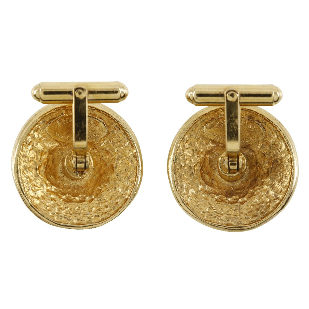 Chanel cuffs Plated flour logo Gold Handbag