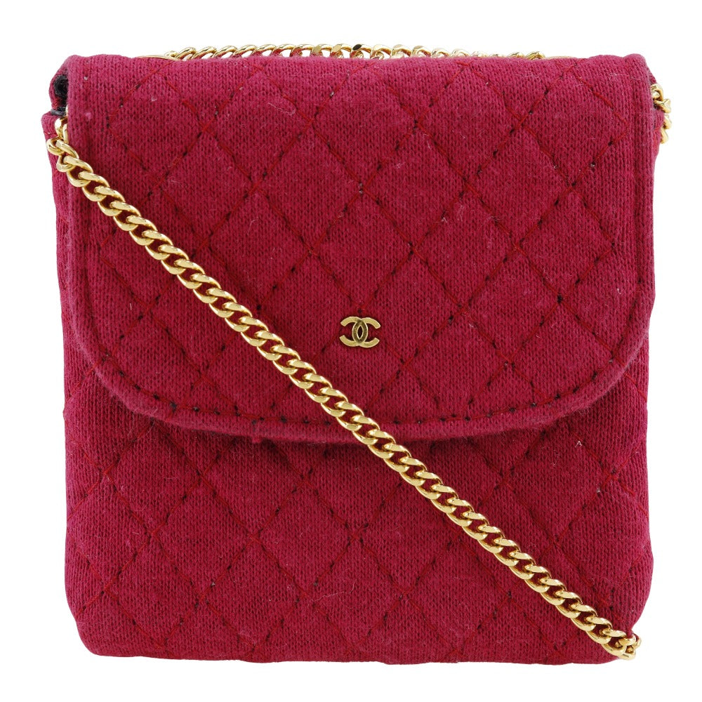 Chanel cotton micro Pink Shoulder Bag