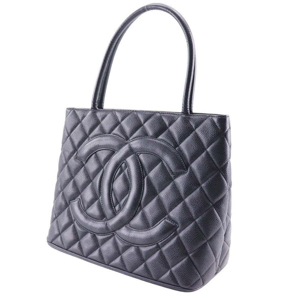 Chanel Caviar skin Black Tote Bag 3