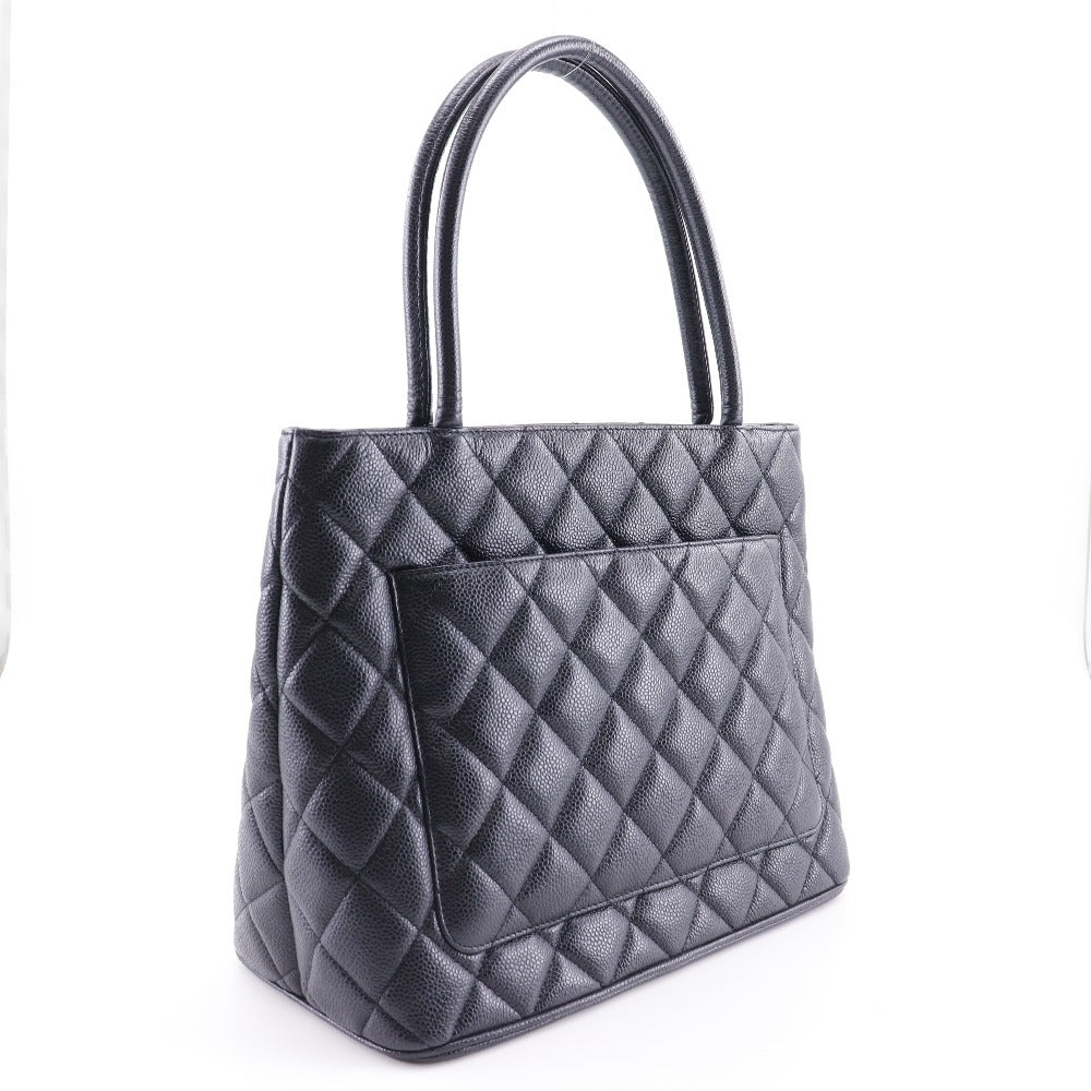 Chanel Caviar skin Black Tote Bag 3
