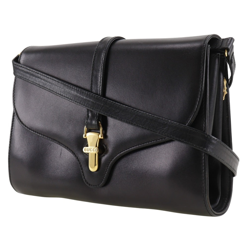 Gucci 2-way Old Calfskin Black Shoulder Bag