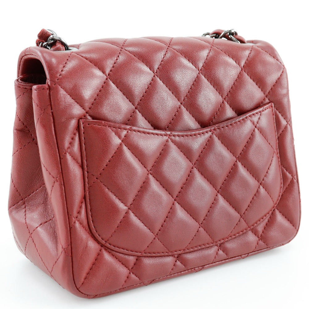 Chanel lambskin Matrasse ChainShoulder Red Shoulder Bag