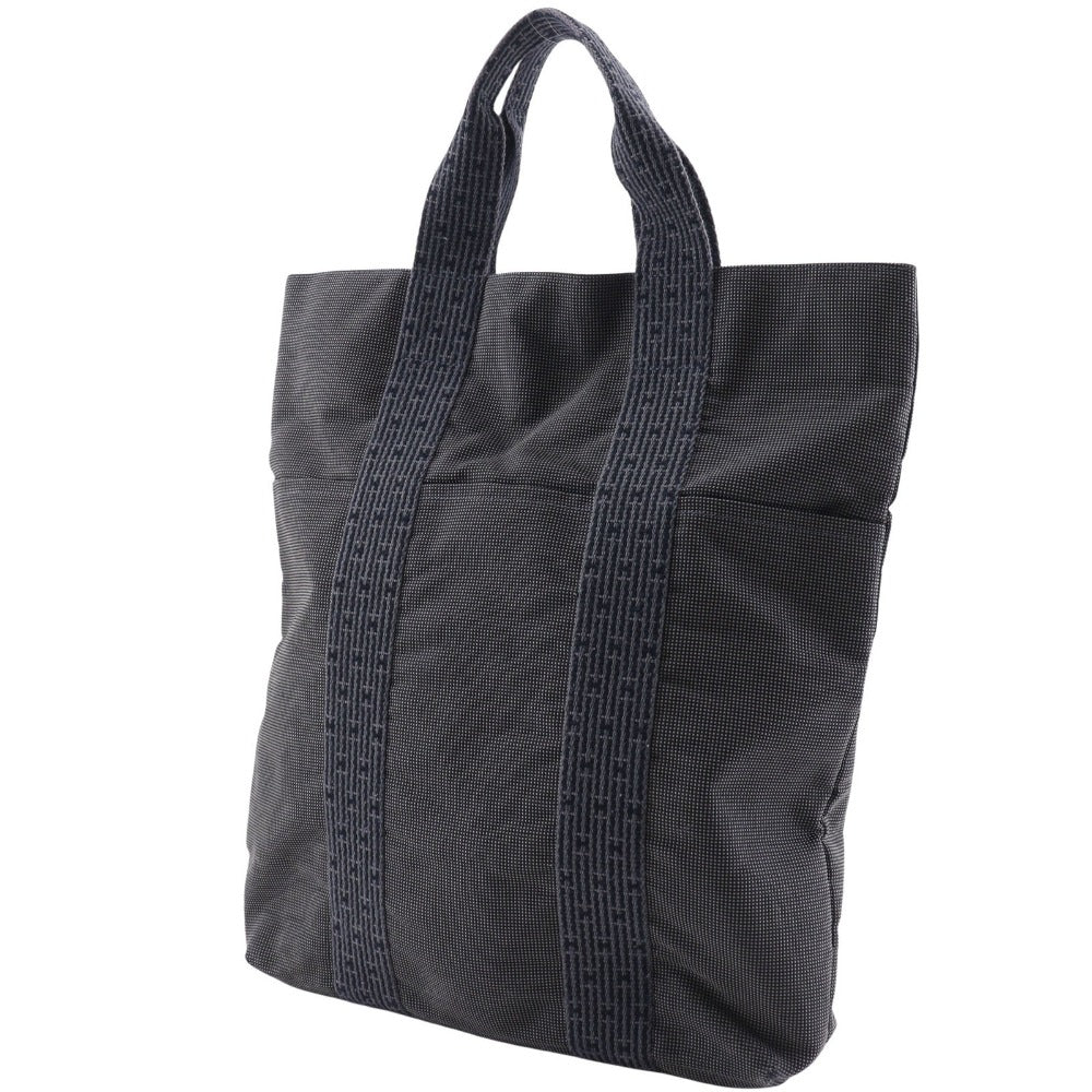 Hermes Handbag Tote Bag Her Line Cabas Mens Unisex Canvas Nylon Gray