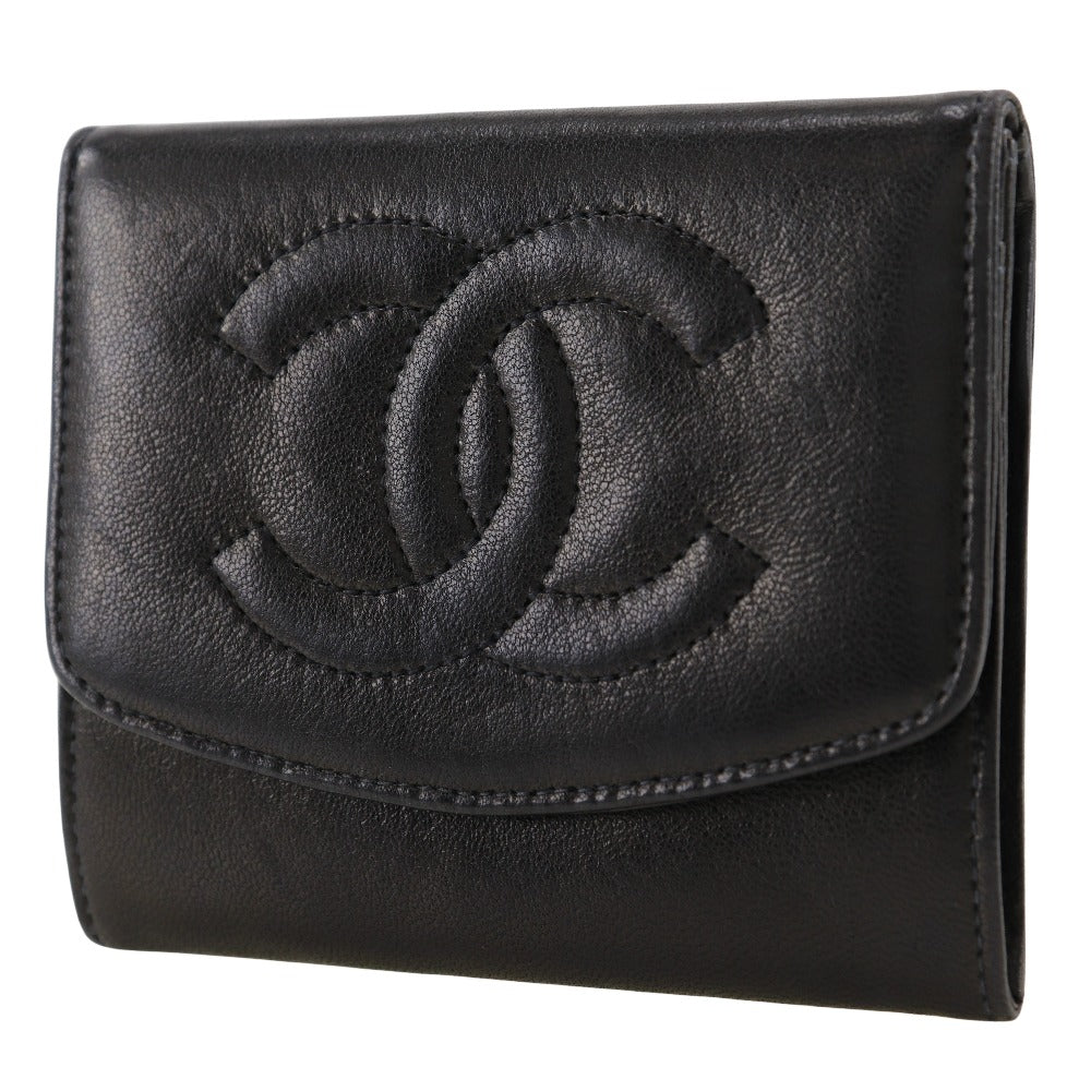 Chanel Coin lambskin COCO Mark Black Handbag