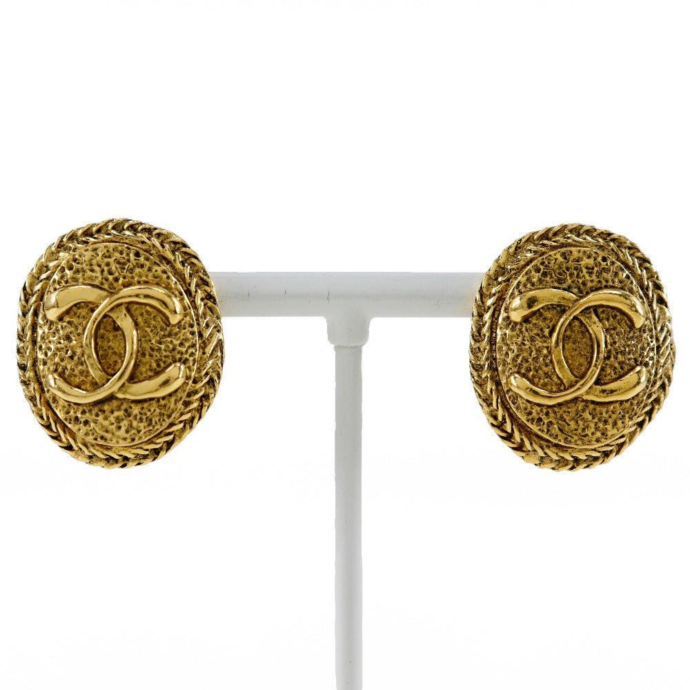 Chanel Coco Mark   Earrings Gold Plated