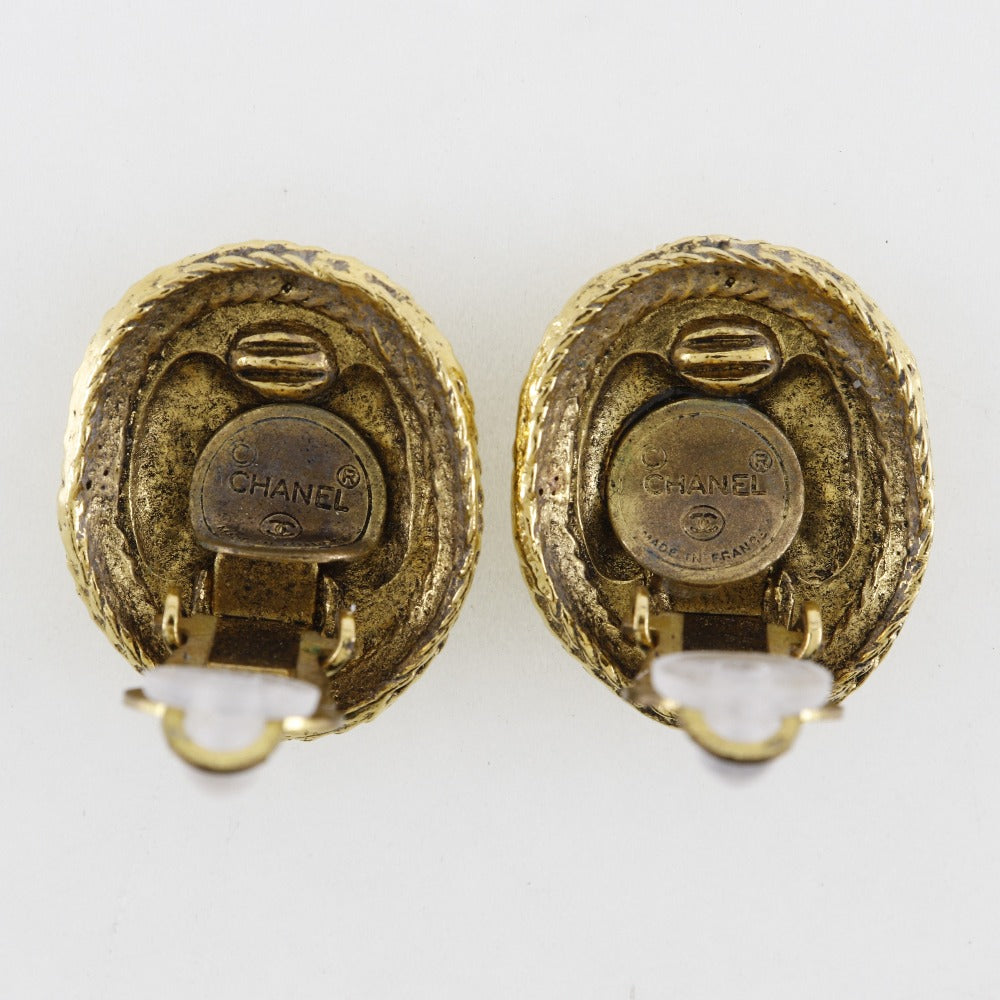 Chanel Coco Mark   Earrings Gold Plated