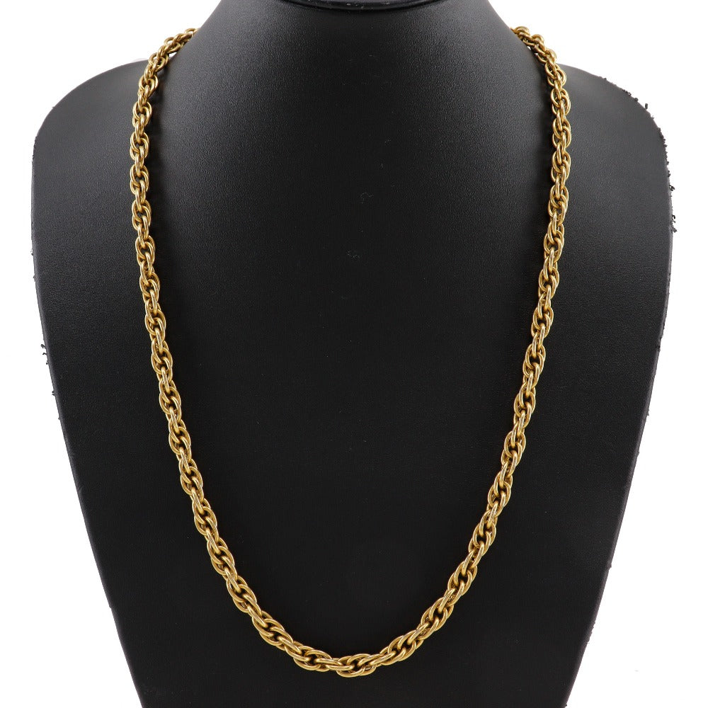 Chanel   Long Chain Necklace Gold Plated