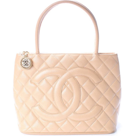 Chanel Medallion Caviar Tote Bag