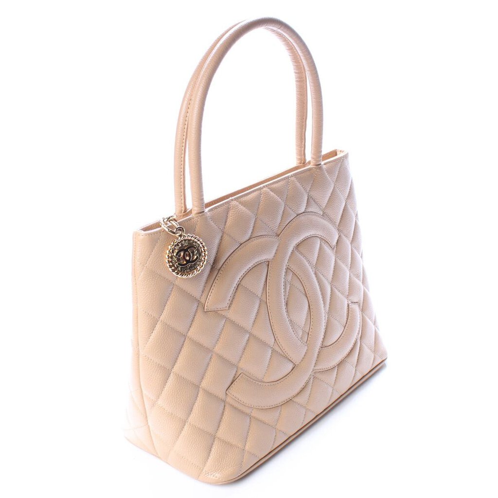 Chanel Medallion Caviar Tote Bag