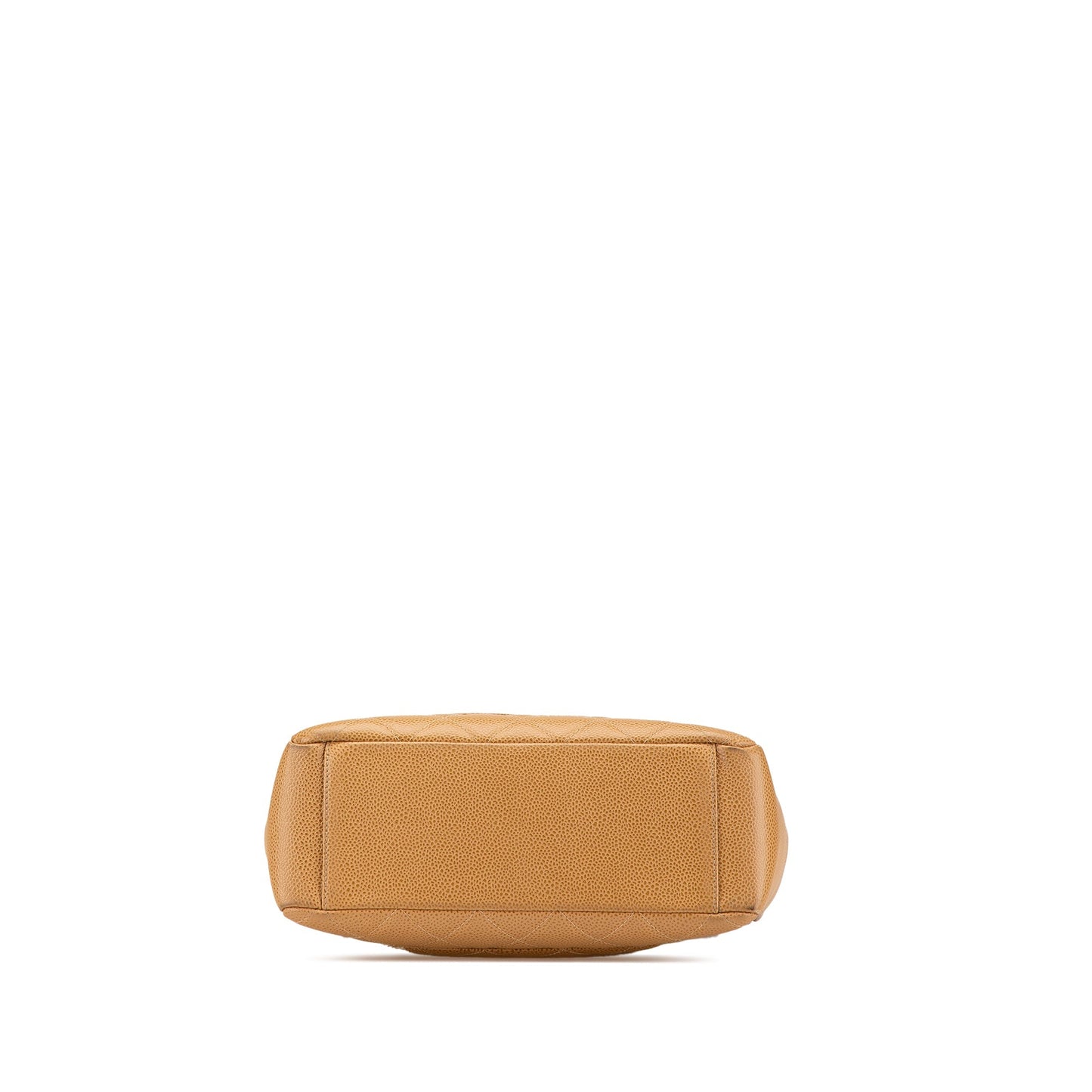 Tan Chanel Caviar Petite Shopping Tote