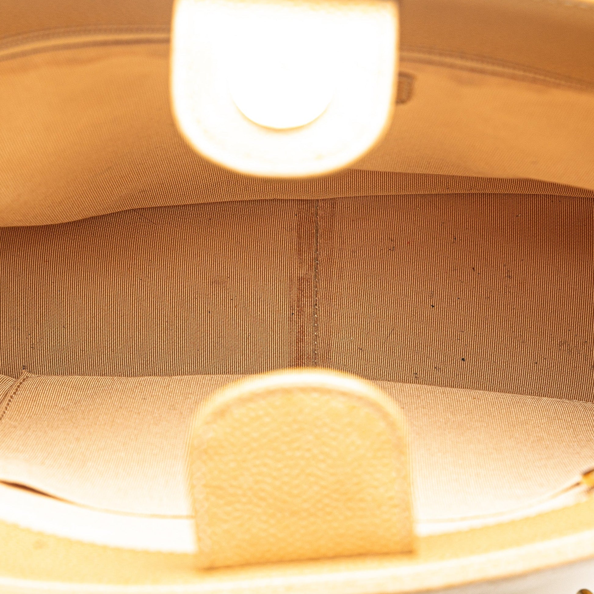 Tan Chanel Caviar Petite Shopping Tote