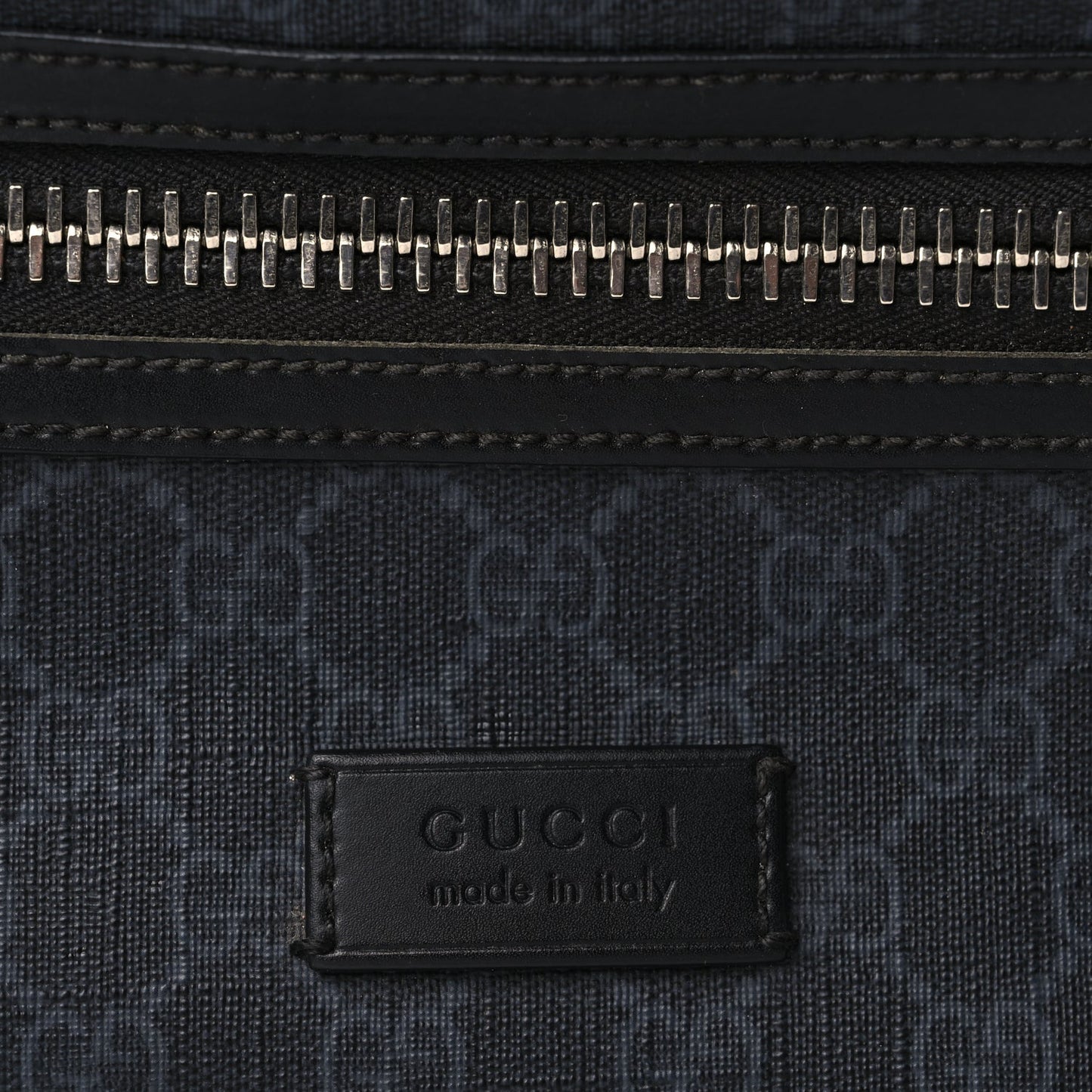 Gucci Soft GG Supreme Monogram Web Belt Bag Black Grey