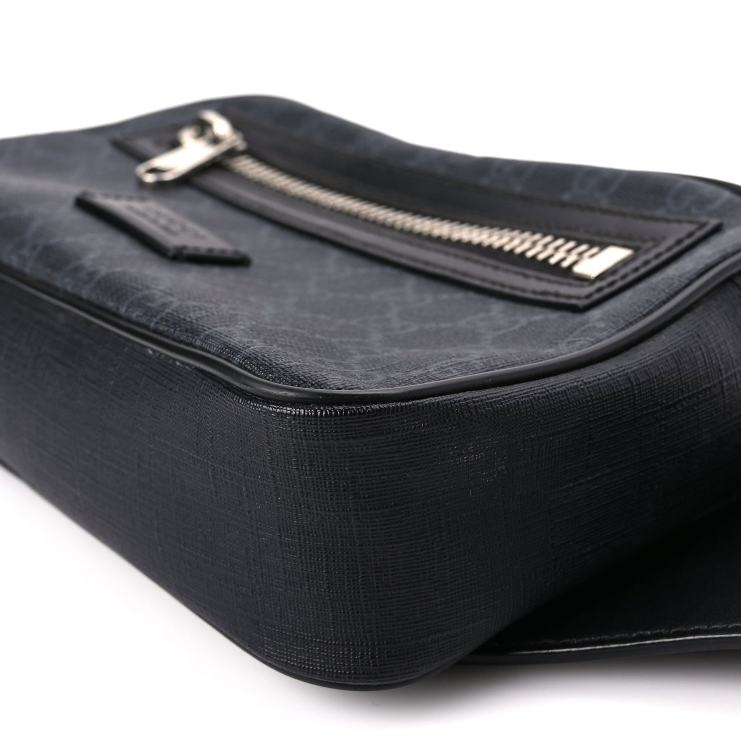 Gucci Soft GG Supreme Monogram Web Belt Bag Black Grey