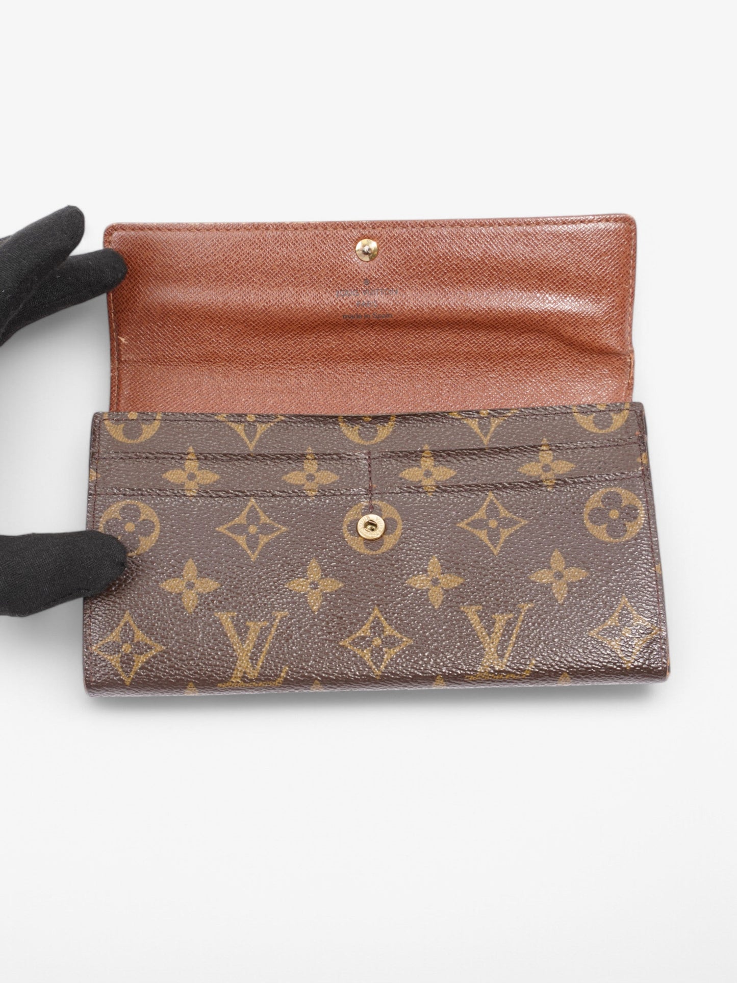 Louis Vuitton Sarah Coated Monogram Canvas Coated Canvas Wallet Case Canvas 12
