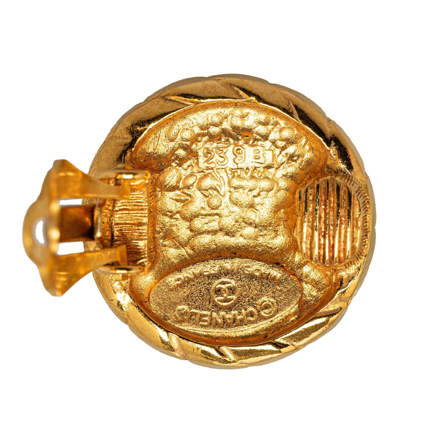 CHANEL CC Clip On Earrings Costume Earrings