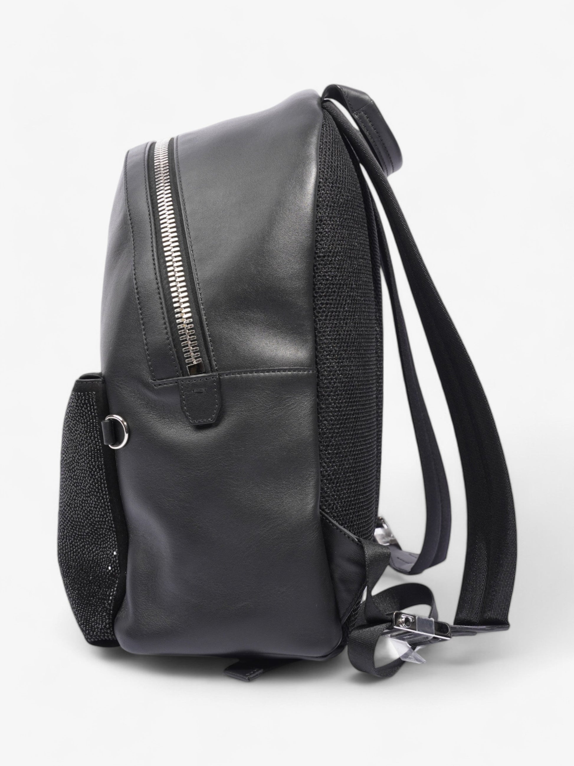 Fendi Carlito Karl Lagerfeld Backpack Leather Black