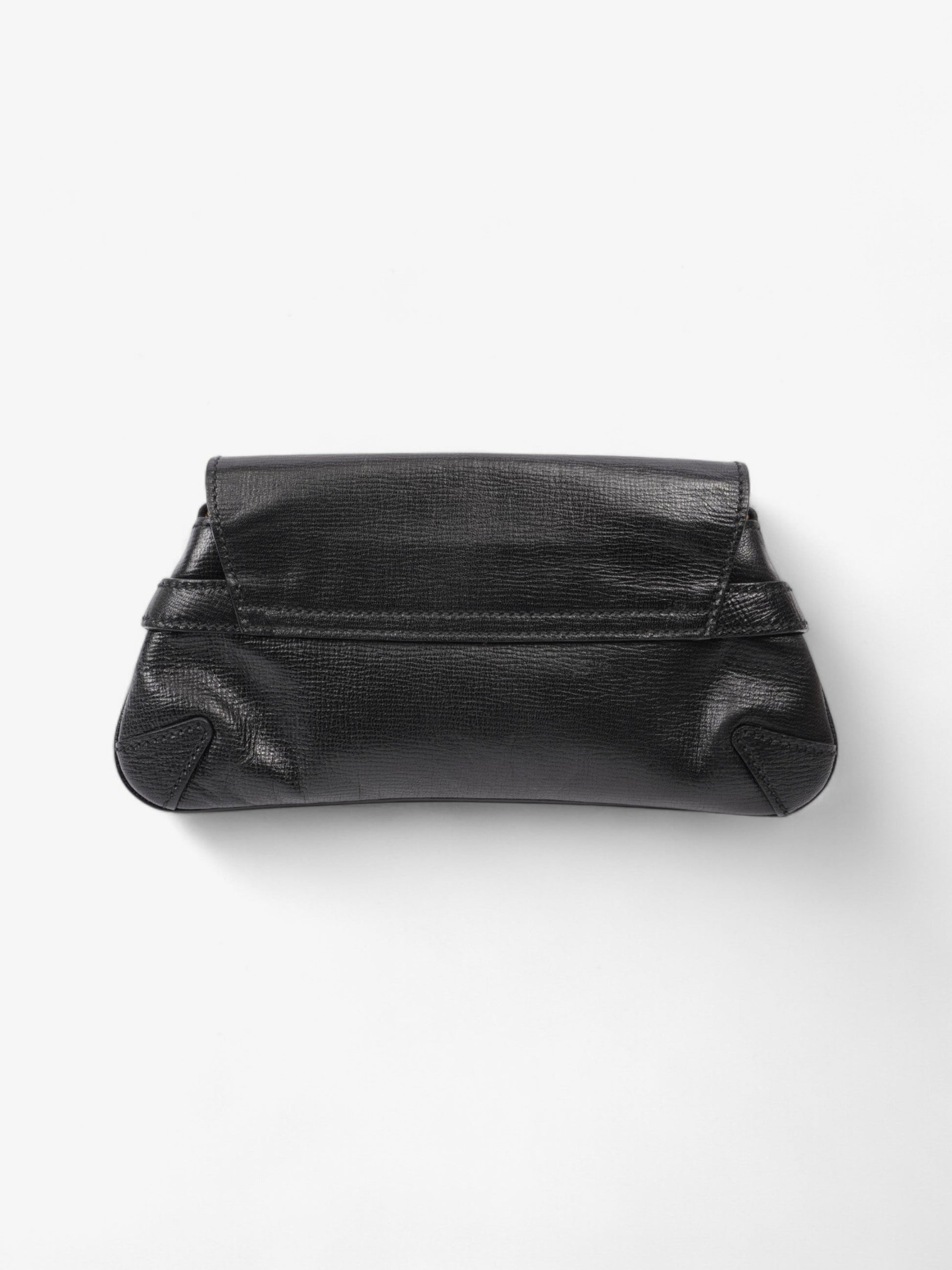 Gucci Horsebit Clutch Leather Black Clutch Bag