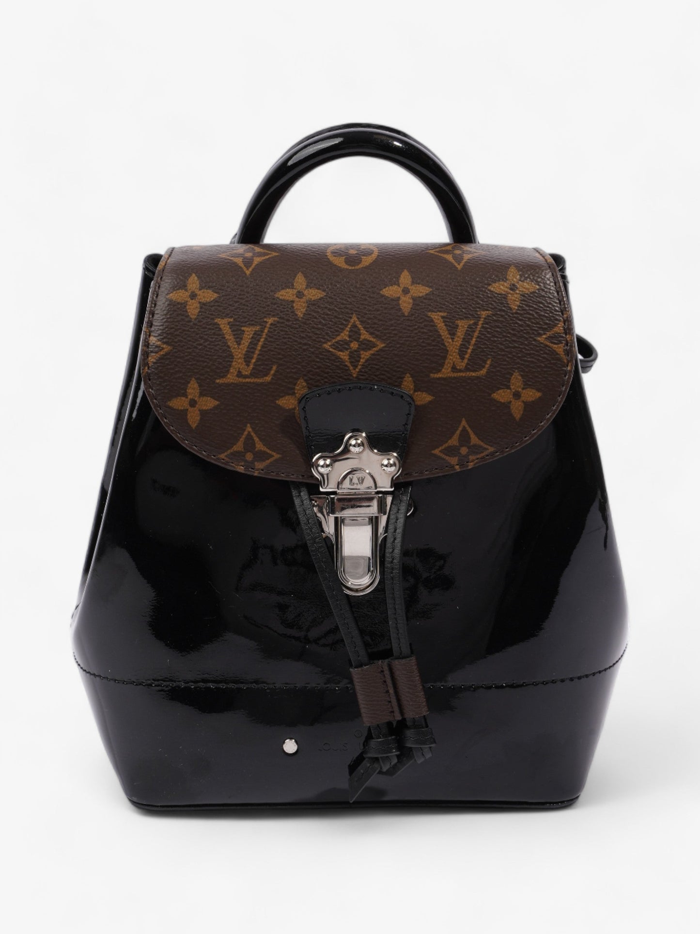 Louis Vuitton Springs Patent Monogram Leather Black Jewelry