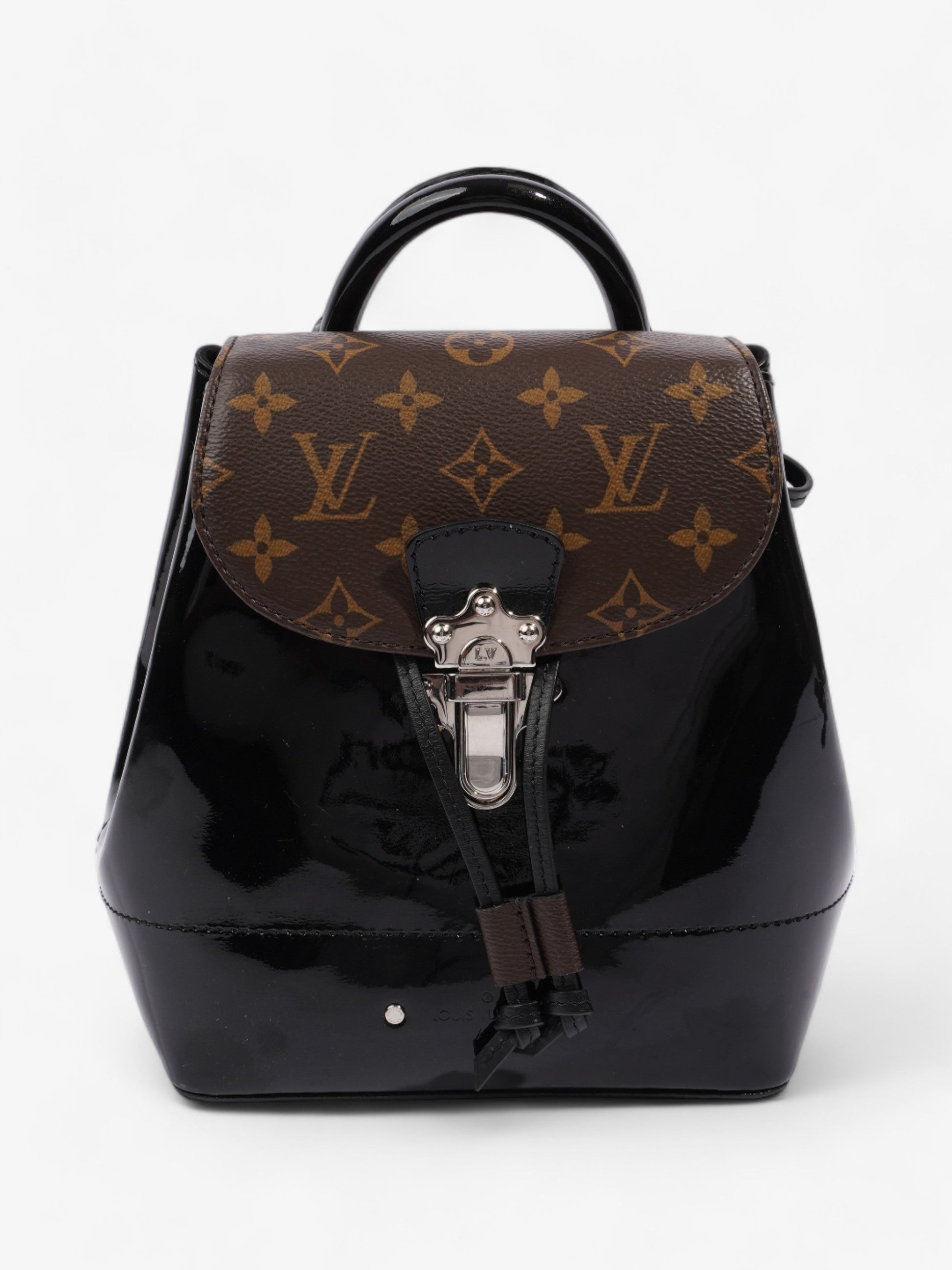 Louis Vuitton Springs Patent Monogram Leather Black Jewelry