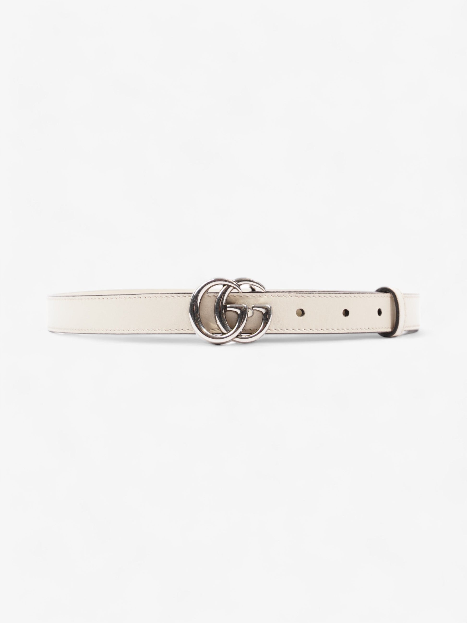 Gucci Marmont Thin Belt Handbag Leather White Accessory