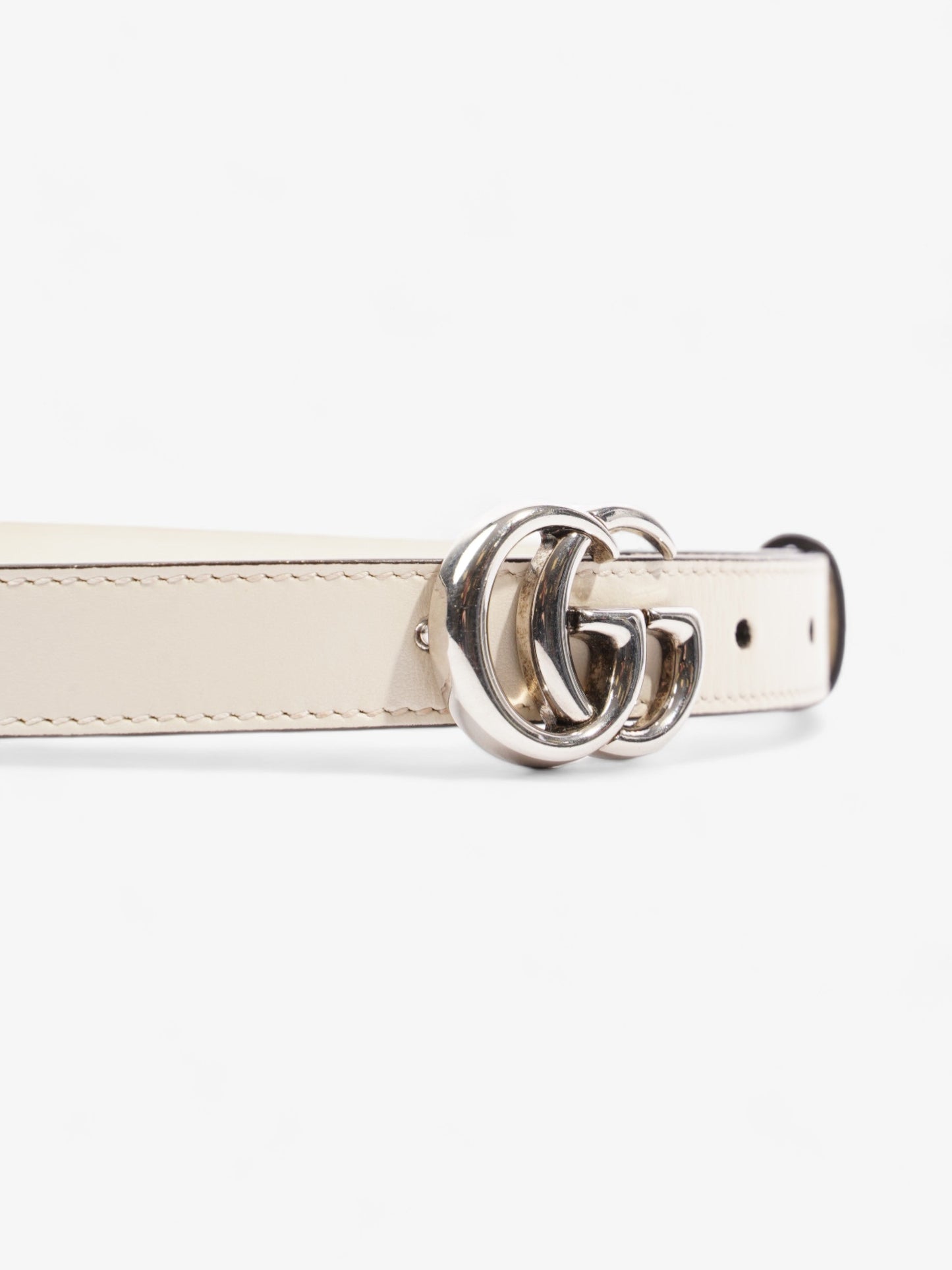 Gucci Marmont Thin Belt Handbag Leather White Accessory